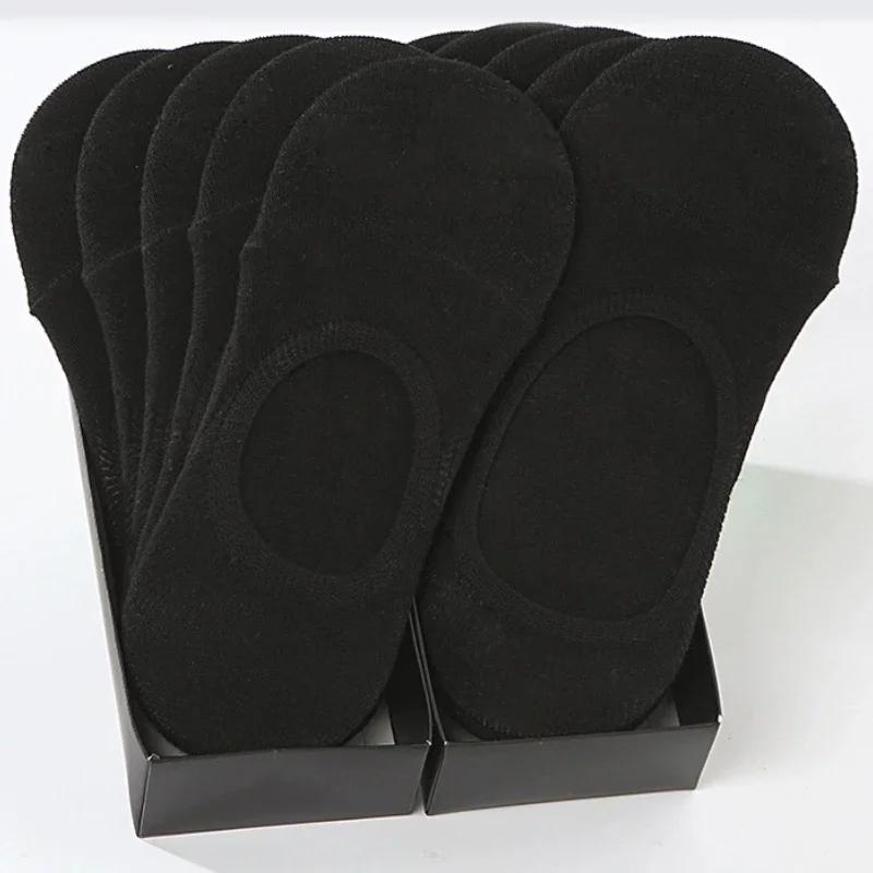 Unisex 10 Pairs Cotton No Show Socks, Lightweight Breathable Summer Ankle Socks, Non-Slip Low Cut Boat Socks for Sneakers