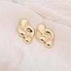 Punk Creative Four Waterdrop Personalized Geometric Smooth Drop Earrings for Women Big Geometry Hyperbole Fashion Party Jewelry