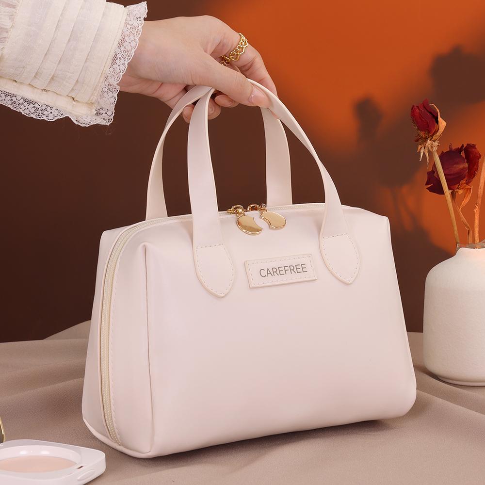 Borsa da Trucco Portatile Piccola Beiying Stile Francese, Multifunzionale e di Alta Gamma per Viaggio, Borsa Portatile da Trucco da Donna