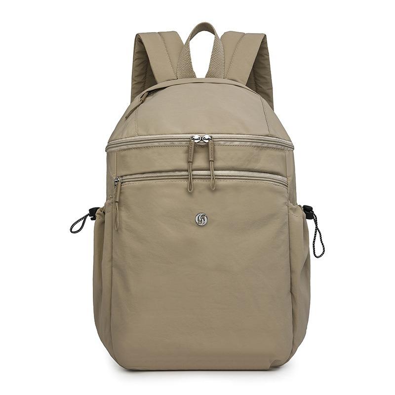 Fashion Women's Bag Summer New Solid Color Backpack Casual Nylon Bag Large Capacity Travel Backpack