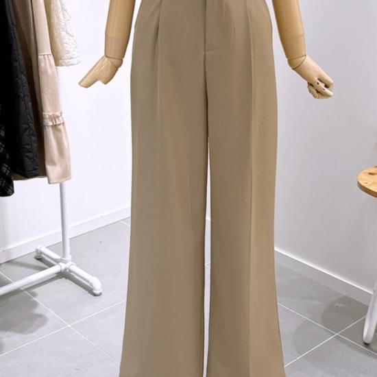 Semi-Wide Slacks Pants with Single Front Pleat LC31F3PT511X