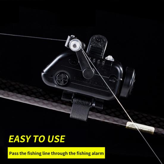 Allarme Abboccata Pesce Elettrico Allarme Pesca Sensibilità Regolabile Indicatore Sonoro Forte Fascia Campanello Pesca Accessori