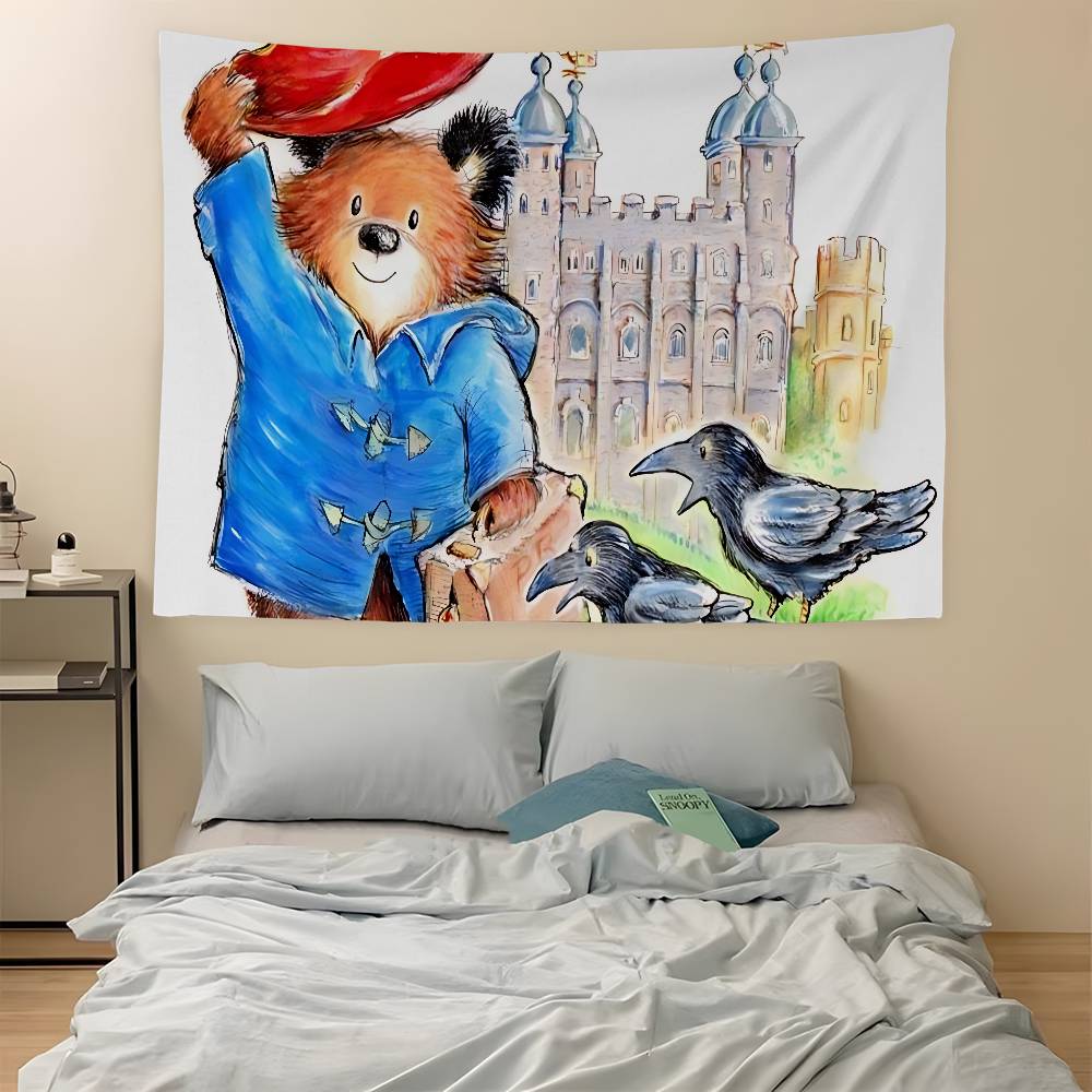 Classic Movie PpaddingtonS Cartoon Tapestry Art Science Fiction Room Home Decor Wall Hanging Sheets