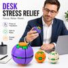 1-20PCS 3D Printed Transformable Squeeze and Spin Fidget Toy Stress Relief Ball Gyro Decompression for Adult Office Home