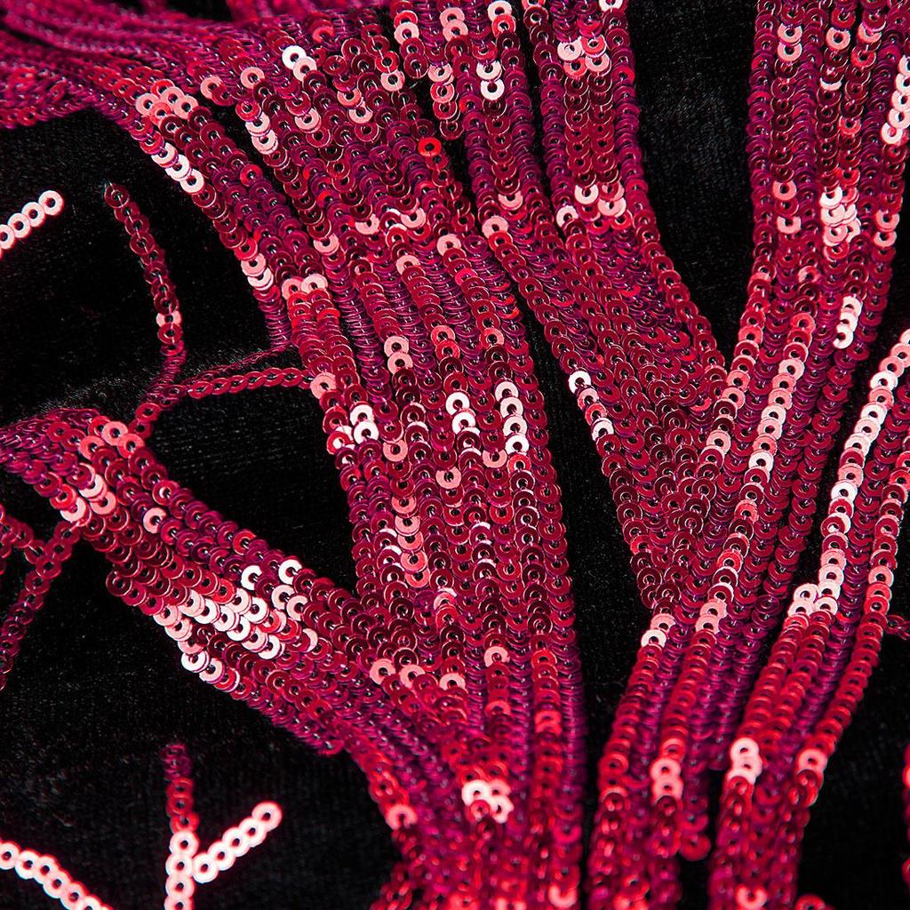 PYJTRL Herrenmode Blazer mit Einsätzen und glänzenden Pailletten