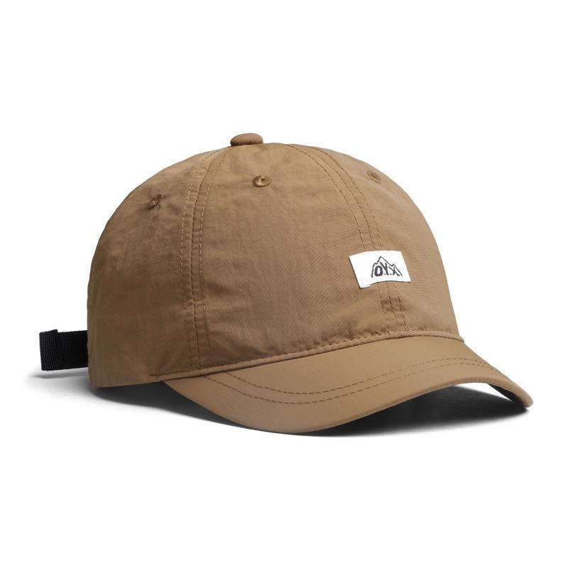 

American Retro Short-brimmed Baseball Cap Thin Soft-top Quick-drying Hat for Men and Women Outdoor Sports Sun Visor Baseball Cap хакі