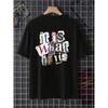 It Is What It Is Letter Graphic Men Tshirt Summer Cotton Fashion Oversized Clothes Casual Hip Hop Tops Loose Soft T-Shirt