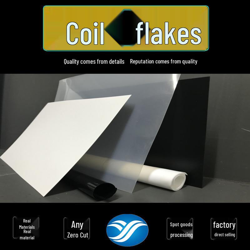 Flame Retardant PVC Film Roll - Black & Translucent Thin Sheets for Pad Printing