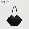 Rhombic Tote Bag Women's Trendy Fashion Large-capacity One-shoulder Knitting