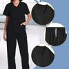 Unisex Scrubs Set Elastic Waist Modern Nurse Uniform for Women Men Beauty Salons
