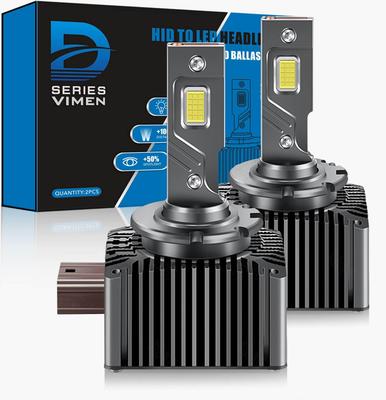VIMEN D2S LED Reflektor, Eksplozywne Światło, 6 500k Białe, Przegląd Pojazdu, 35W, 12 000 lm, Łatwy