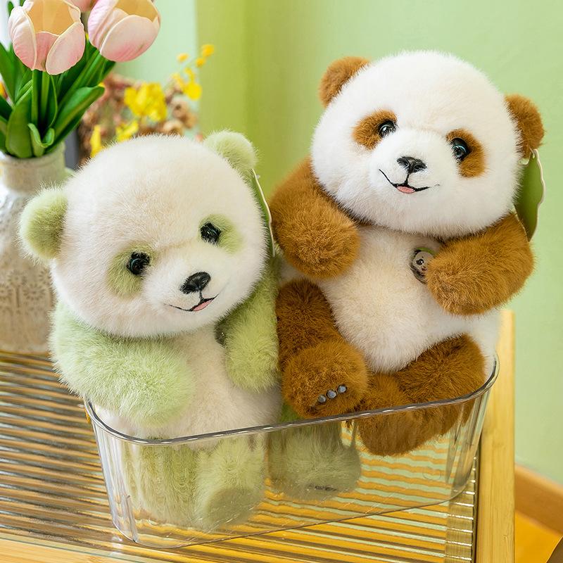 Internet Celebrity Panda Hanhan Plush Toy Simulation National Treasure Giant Panda Doll Children Birthday Gift Doll