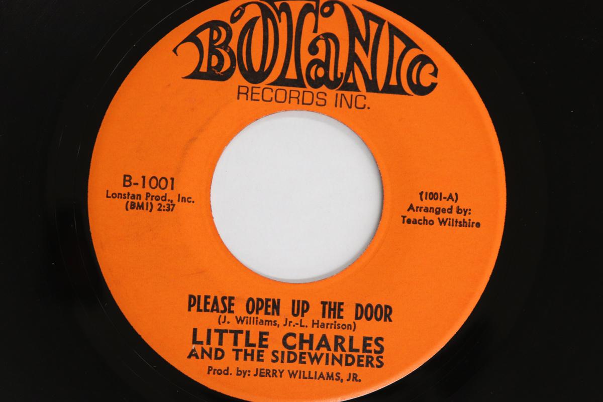 

7inch Record LITTLE CHARLES & THE SIDEWINDERS - Please Open Up The Door B1001 BOTANIC RECORDS 1970 US Soul/Funk Used