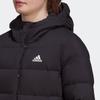 Adidas Damen Helionic Daunenjacke mit Kapuze und Logoprint Damenjacken Schwarz HG8747