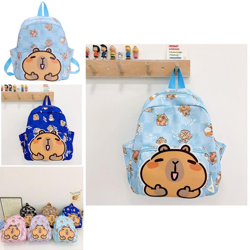 Charming Capybara Cartoon Preschool Backpack In Multiple Colors For Young Children 2-5 Years