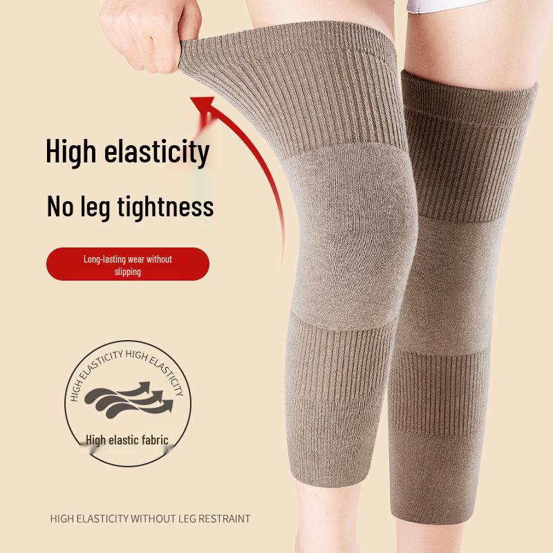 Genouillères en laine pour la chaleur des articulations - Unisexe Senior Chauffant Coupe-froid pour Automne & Hiver