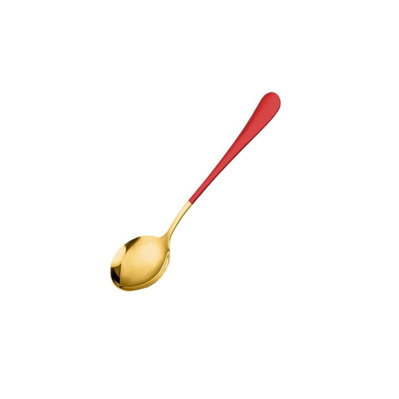 Korean Style Cute Watermelon Stainless Steel Long Handle Spoon