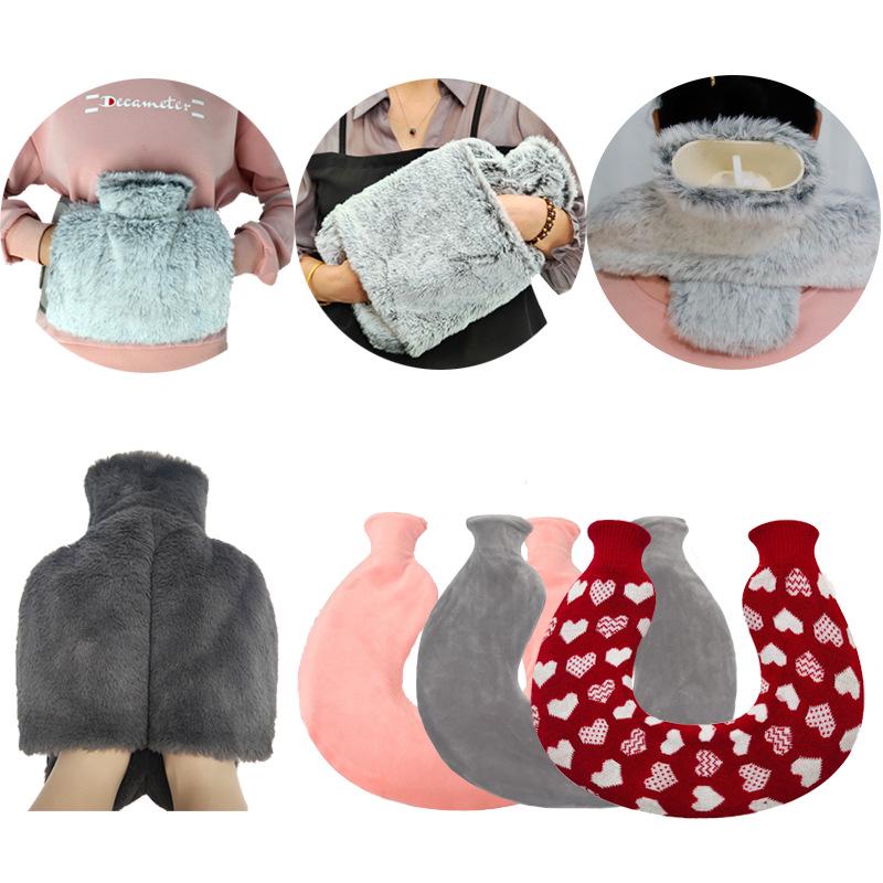 Explosion-Proof Hot Water Bottle: Rubber Design for Stomach and Feet, Long-Lasting Warmth