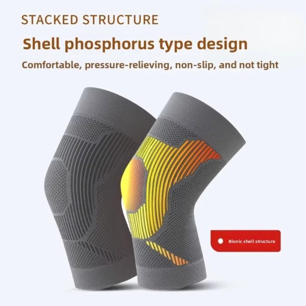 1Pair Breathable Graphene Knee Pads Non-Slip Knee Protective Cover for Middle-aged and Elderly