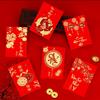 Chinese Style Red Envelope Wedding New Year Red Packet Spring Festival Lucky Money Bag Gilding Tassel Red Paper Bag Gift 2025