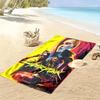 Cyberpunk Print Beach Towel, Large Soft Quick Dry Towel for Beach Camping Swimming
