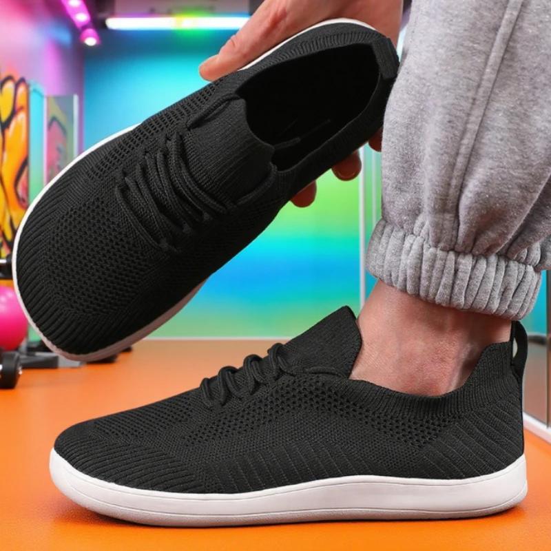Women's Casual Wide Barefoot Shoes Unisex Trail Running Non-Slip Minimalist Walking Shoes Fashionable Breathable Men's Sneakers