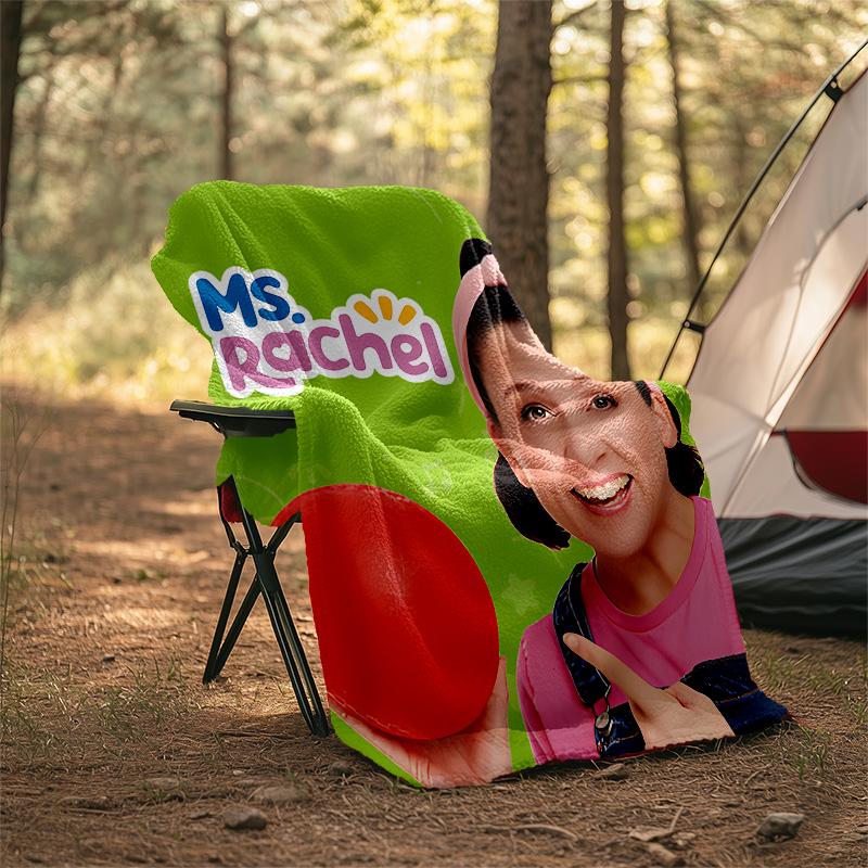 1pc Ms Rachel4 Theme Blanket - Digital Print, Polyester, Cozy for All Seasons, Perfect for Outdoor, Camping, and Travel