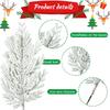12pack/lot Pine Branches Festive Decor And ABS Winter Branches Christmas Cedar Pine DIY Christmas Tree Branches