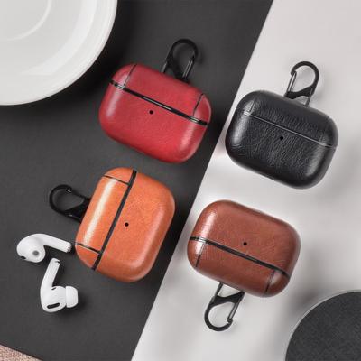 Funda de cuero genuino para AirPods, funda protectora para auriculares, bolsa para AirPods, accesorios para Apple AirPods Pro
