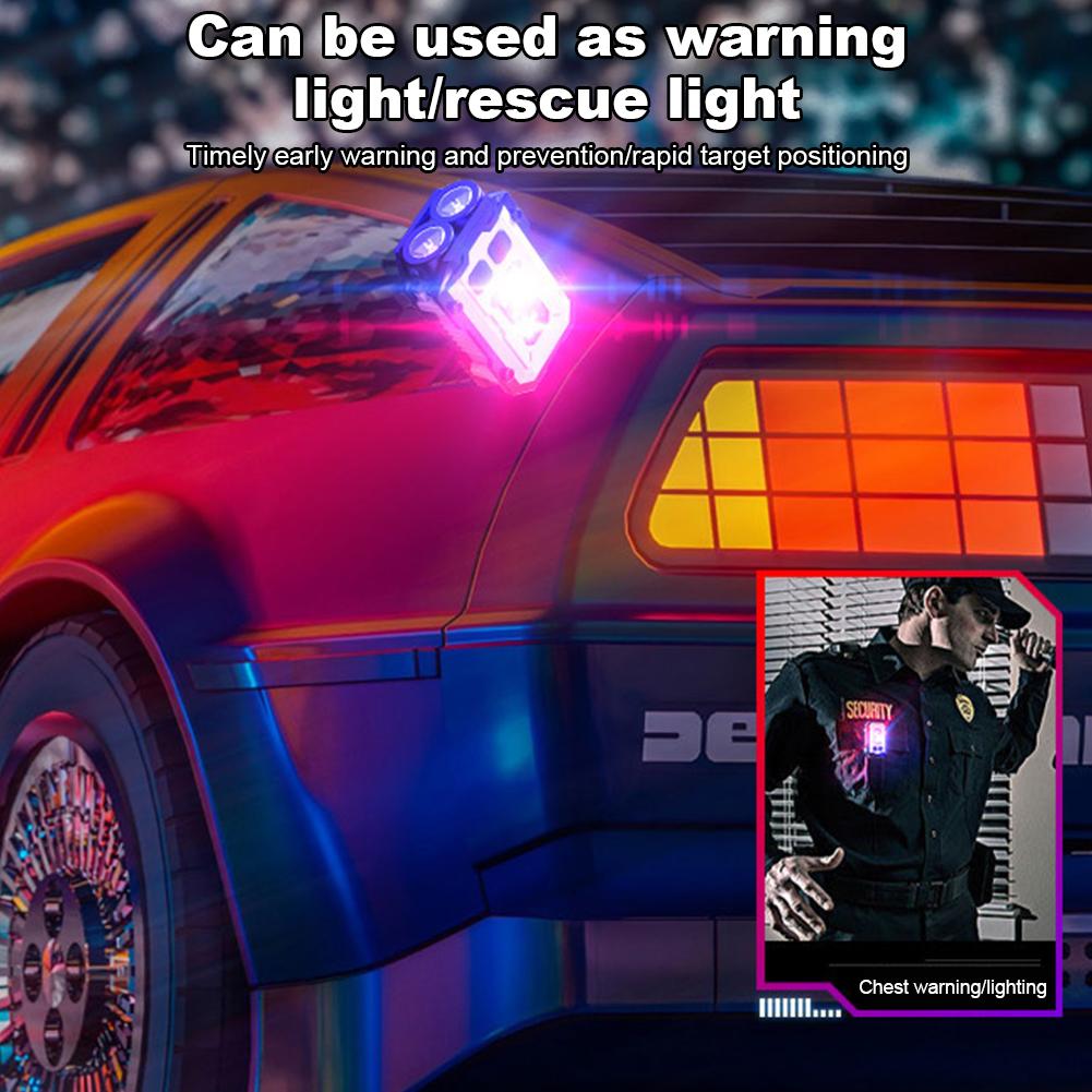 1-5pcs Portable Mini Keychain Light LED High Bright Flashlight Dual Light Source Outdoor Camping Fishing Multi-function Tool Tor