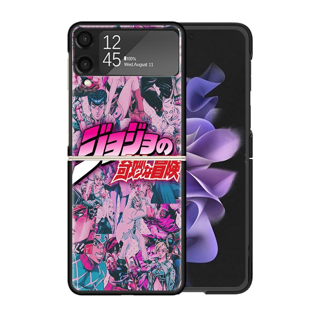 All JoJo's Bizarre Adventure Clear Phone Case For Samsung Z Flip 7 6 5 4 3 Galaxy ZFlip7 ZFlip6 ZFlip5 ZFlip4 ZFlip3 5G Print Co