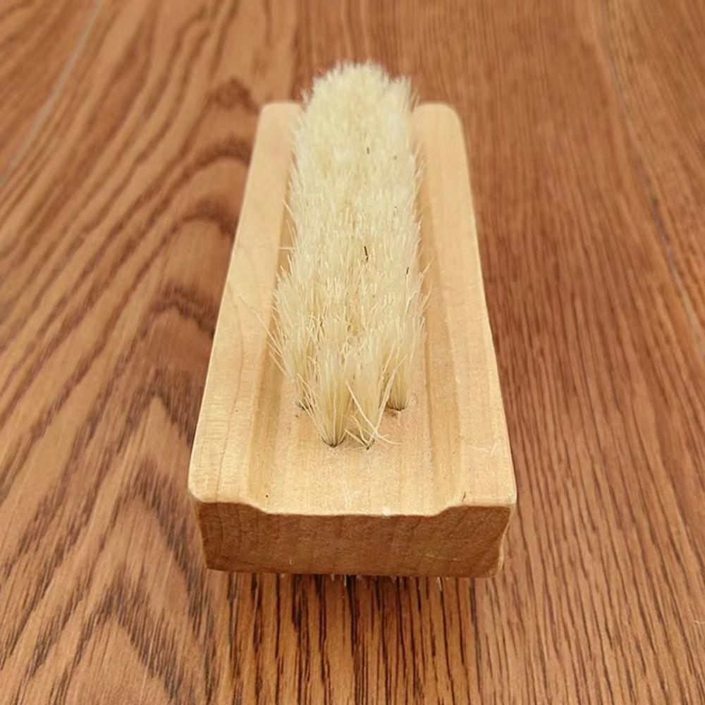 2Pcs Bamboo Handle Nail Art Scrubbing Brush Bristles/Sisal Nail Gap Cleaning Tool  Kitchen Cleaning