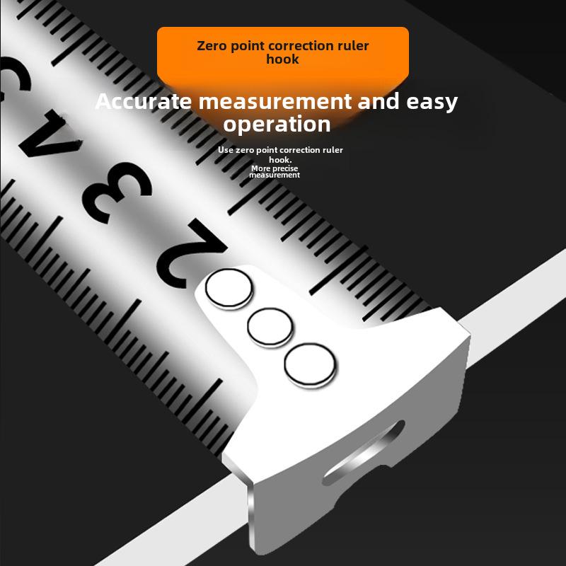 Stainless Steel Tape Measure - 5m, 7.5m, 10m for Household & Construction Use