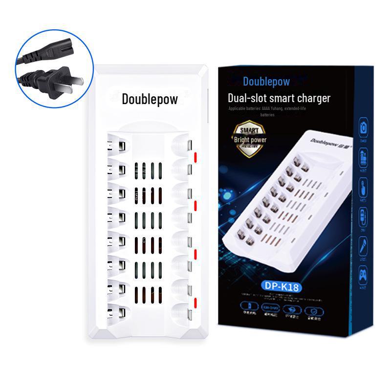Chytrá LCD nabíječka pro 5-7 dobíjecích baterií