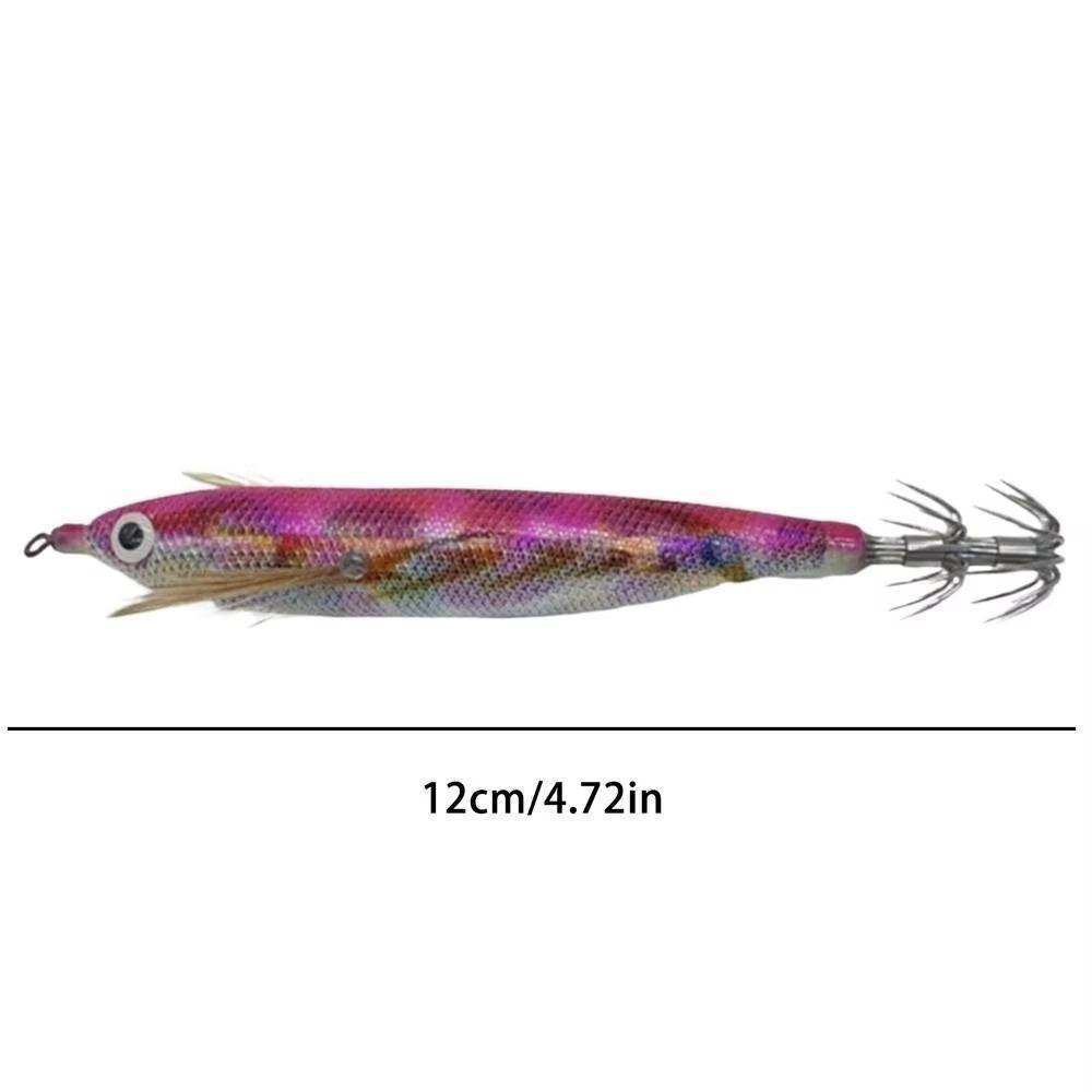 

12cm Squid Jig Rattling Bead Hook Fishing Lures Luminous with Sound Beads Glowing Catching Hook