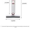 Mini Foldable Handheld Sponge Mop, Hands-Free Self Squeeze Multifunctional Absorbent Cleaning Mop for Desktop Bathroom Gap Household Use