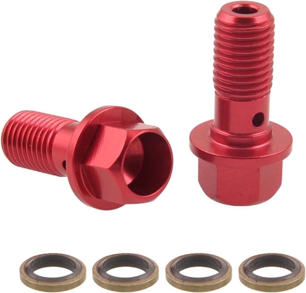 2pcs Banjo Washers M10x1.25mm for Banjo Bolts and Fitting Banjo Gasket Sealing Washers Brake Calipers