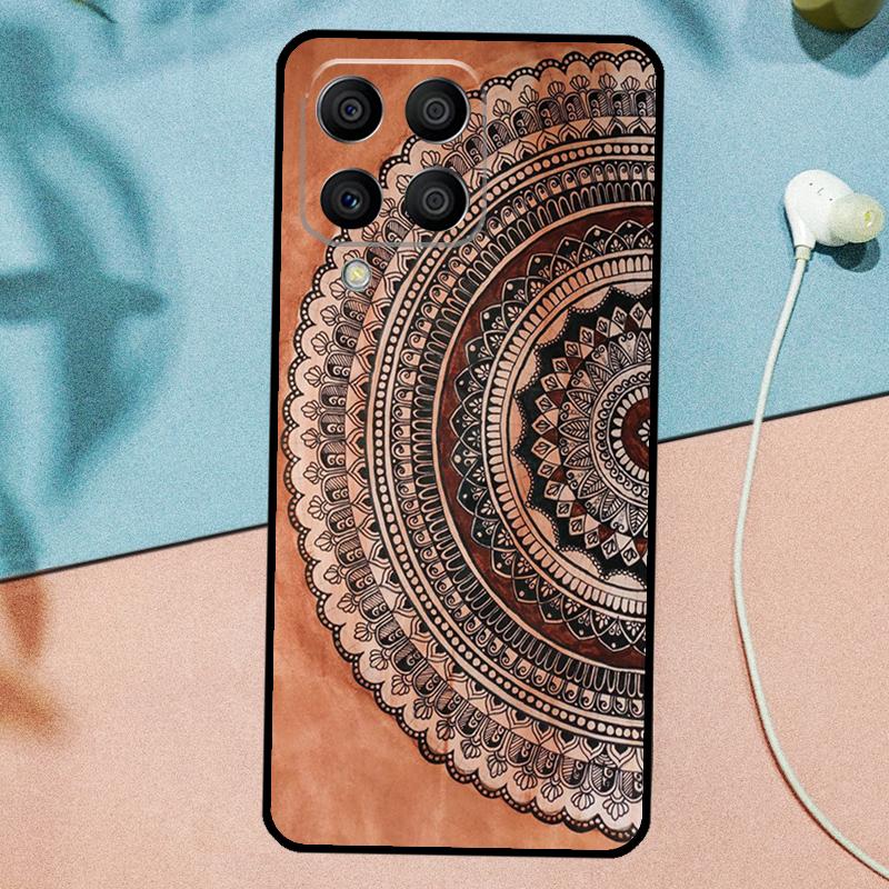 Indian Pattern Mandala For Samsung Galaxy M31 M11 M23 M12 M13 M14 M15 M35 M55 M34 M54 M33 M53 M32 M52 M06 M16 Case