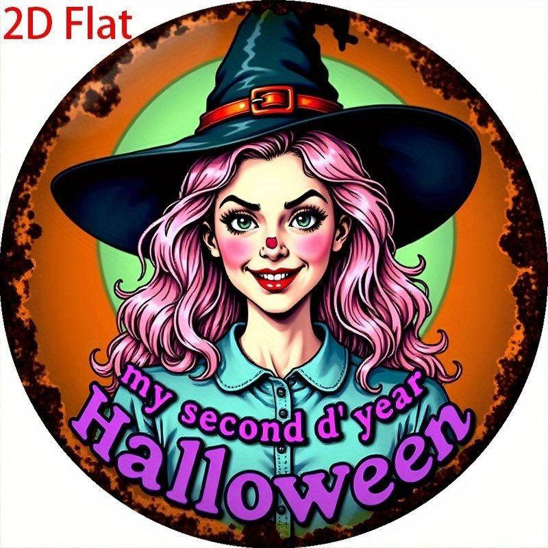 2D Flat Hanging Decorative Metal Sign Hand Painted Art