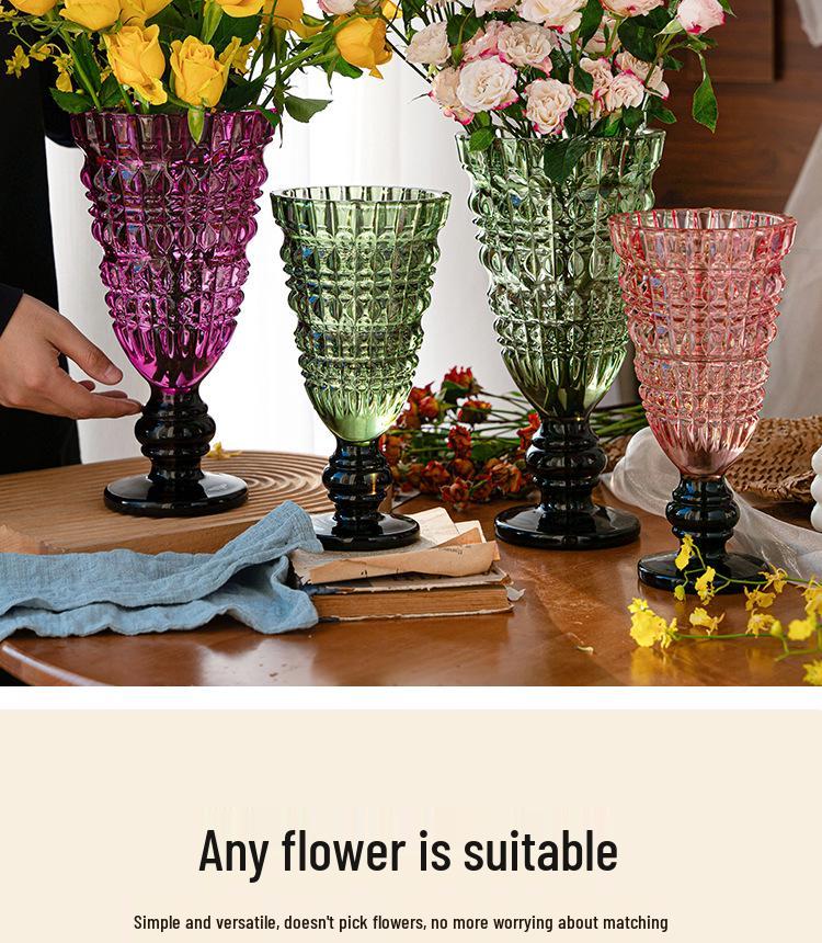 Lanterne à vent en verre de grand calibre pour arrangements floraux hydroponiques dans les salons