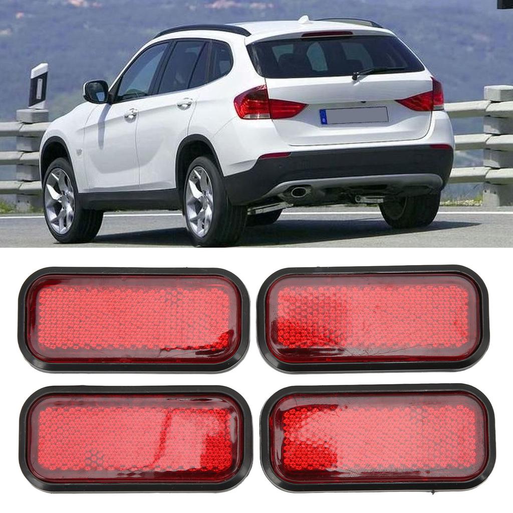 4pcs Universal Motorcycle Motorbike Rectangular Reflector Safety ABS Reflective Sticker for Car Accessories de reflectores