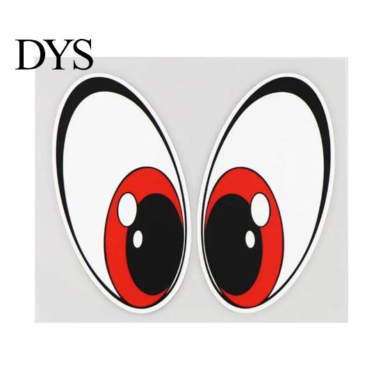Weatherproof Car Decals Stickers Red Eye Shape Waterproof Scratch-Resistant Multi-surface Self-Adhesive for Cars Electric Luggage Scratch-resistant