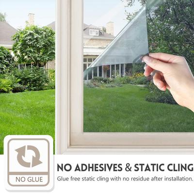 30X100CM Fensterfolie Sichtschutz Opazität Folie Sonnenschutz Isolierung Selbstklebend Dekorative Glasaufkleber Lichtschutz und Insul
