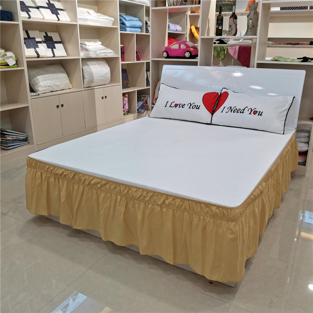

Высококачественный простой эластичный фартук для кровати, модная простая плиссированная пылезащитная юбка для кровати (наволочка в комплект не входит) 100x200