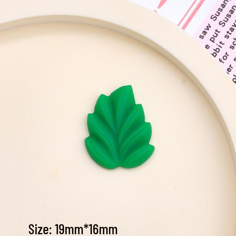 Childlike Leaf-Themed Resin DIY Ornaments: Cartoon Hair Clips & Croc Charms