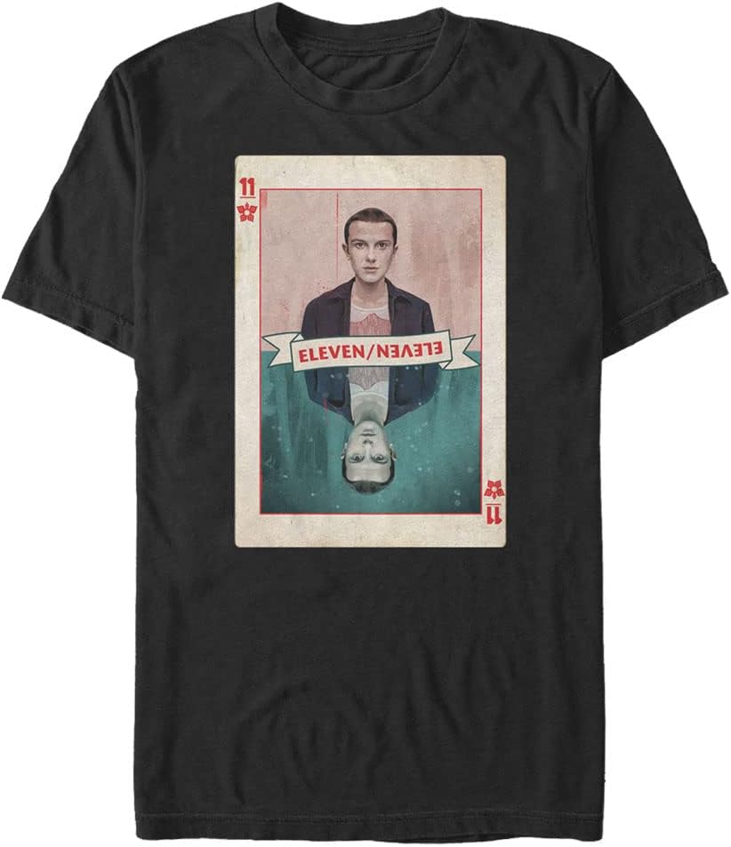 Stranger Things Men s Eleven Card T-Shirt XL