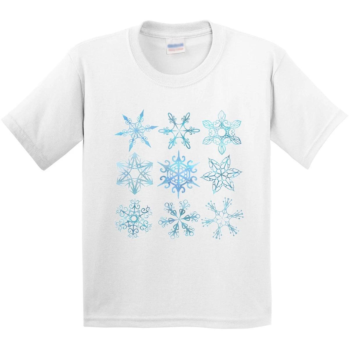 Inktastic Winter Snowflakes Youth T-Shirt Snow Different Snowing Pretty Holiday 110
