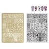 Piastra per Stamping per Unghie Modelli per Nail Art Piastre per Nail Art Floreali in Pizzo per Decorazioni Fai da Te per Unghie Piastre per Stamping per Unghie