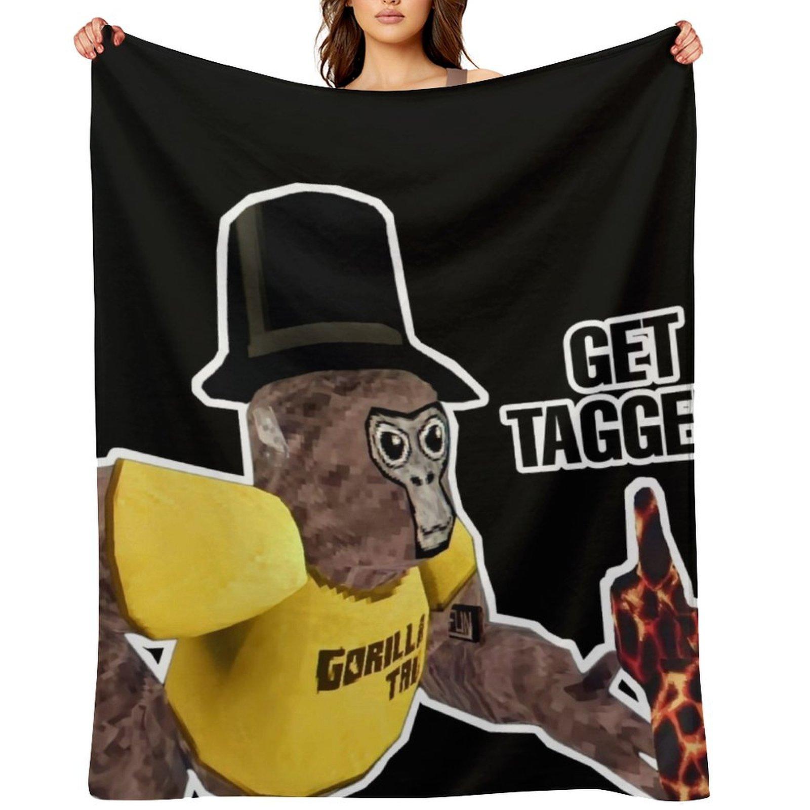 Get Tagged! - Gorilla Tag Throw Blanket Soft Flannels Bed linens blankets ands Blankets 30x40in