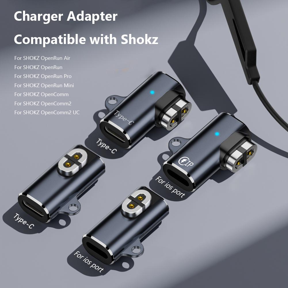 Pro nabíjecí adaptér Shokz OpenRun USB TYPE-C magnetický nabíjecí adaptér pro sluchátka s kostním vedením AfterShokz Aeropex/OpenComm